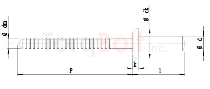 ISO 16585 Sealed Dome Rivets