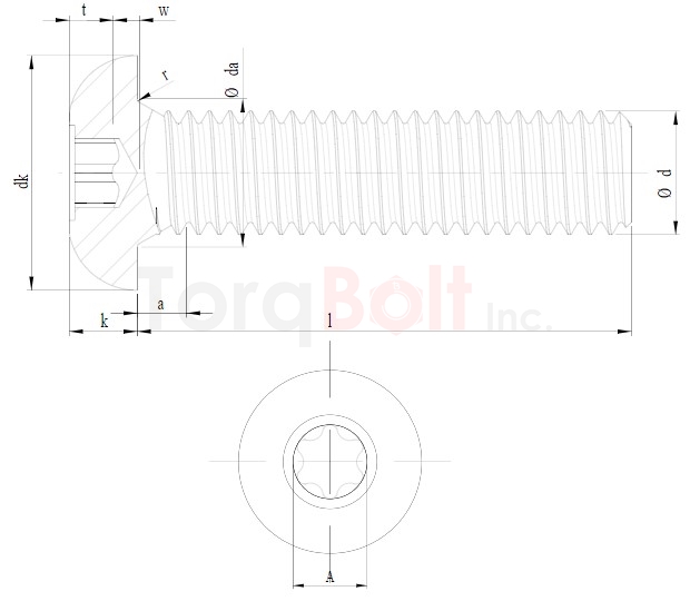 ISO 7380-1 Hexalobular Button Screws