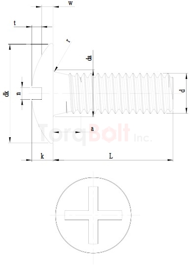 NFE 25-129 Cross Slot Mushroom Machine Screws