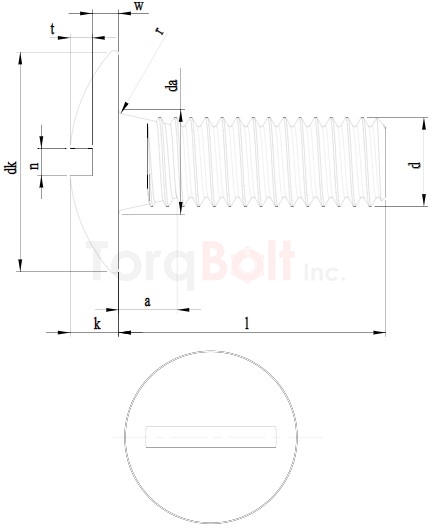 NFE 27-128 Slot Mushroom Machine Screws