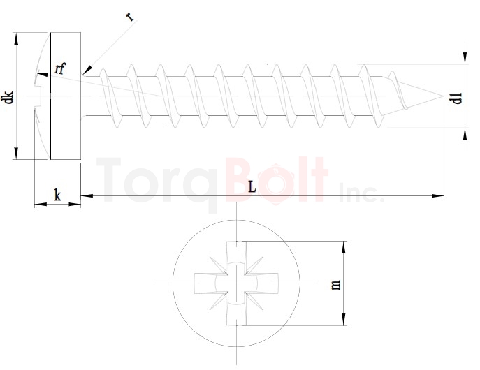 Pozi Pan Chipboard Screws Full Thread