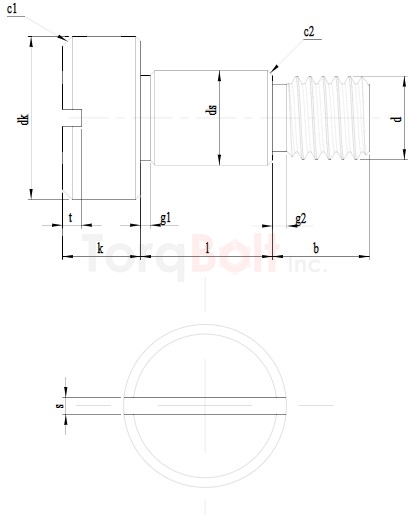 Precision Slotted Shoulder Screws