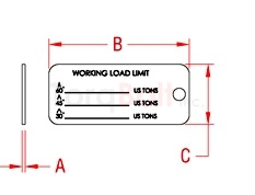 Sling Identification Tag