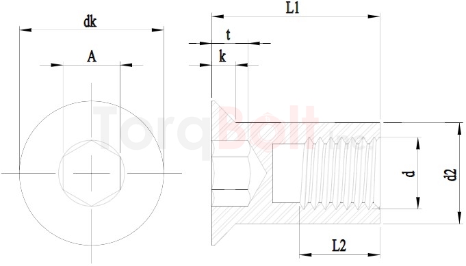 Socket Countersunk Sleeve Nuts